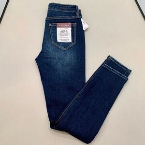 Vigoss Ace Super Skinny High Rise Jeans Size 24 Womens Luxe Stretch Distressed